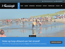 Tablet Screenshot of hotelhetzwaantje.nl